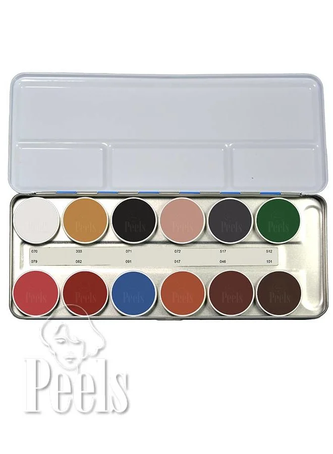 Aquacolor Palette 12 Colors Kleur B 1 Aquacolor Palette 12 Colors Kleur B