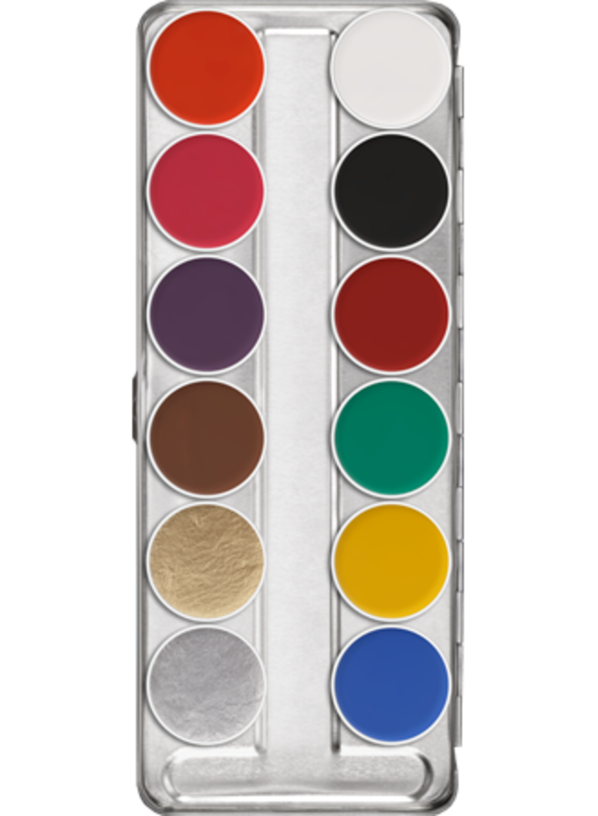 Aquacolor Palette 12 Colors Kleur SN 1 Aquacolor Palette 12 Colors Kleur SN