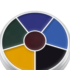 Cream Color Circle, Black Eyes 1