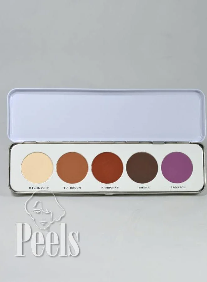 Eye Shadow Palette 5 Colors Kleur M Matt